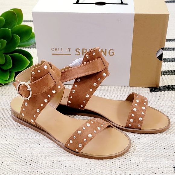 Studded Ankle Strap Sandals - Picture 7 of 7